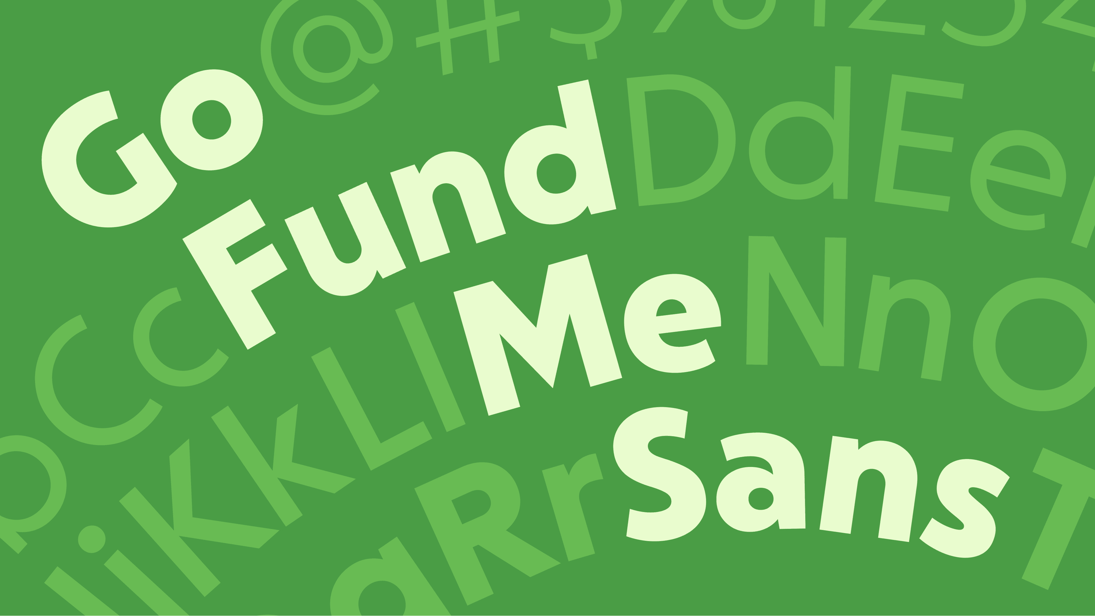 Type specimen displaying GoFundMe Sans