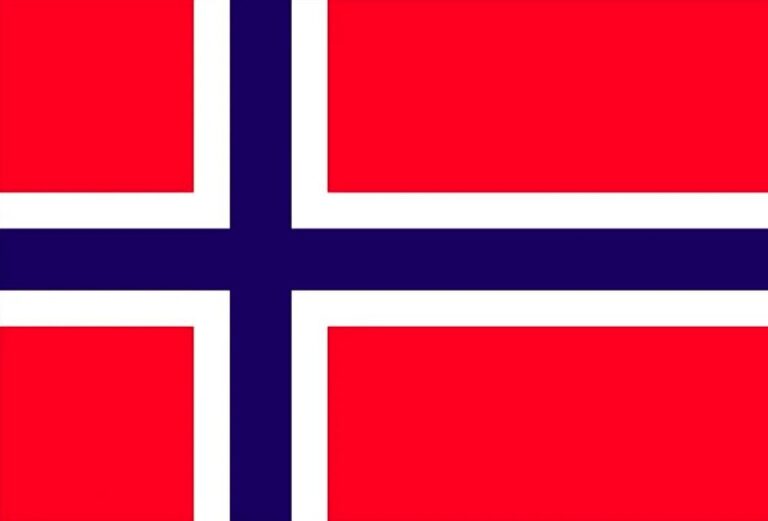 Norway’s Flag And Population , As Well As The Most Beautiful Coastal 